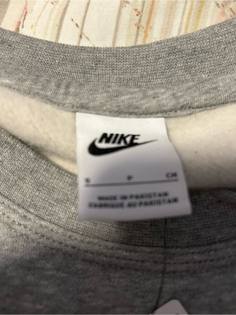 Nike Light Gray Crewneck Sweatshirt with Tag